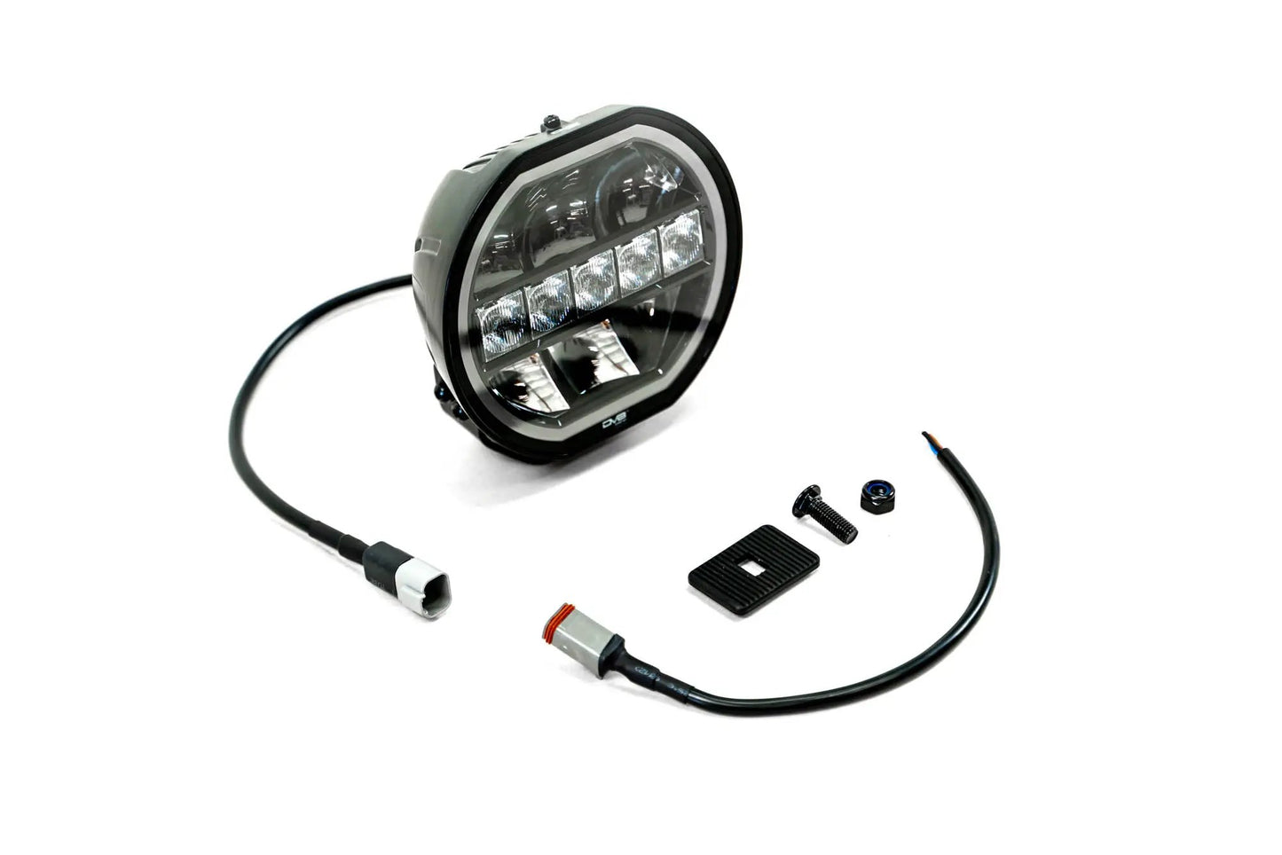DV8 Offroad 7-Inch Halo Elite Round Light w/ Accent Halo by DV8 Offroad