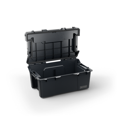 DECKED Sixer 16 Case - Includes one (1) weatherproof 16-liter latching case and one (1) Cargo Tray - In Black with black latches by DECKED