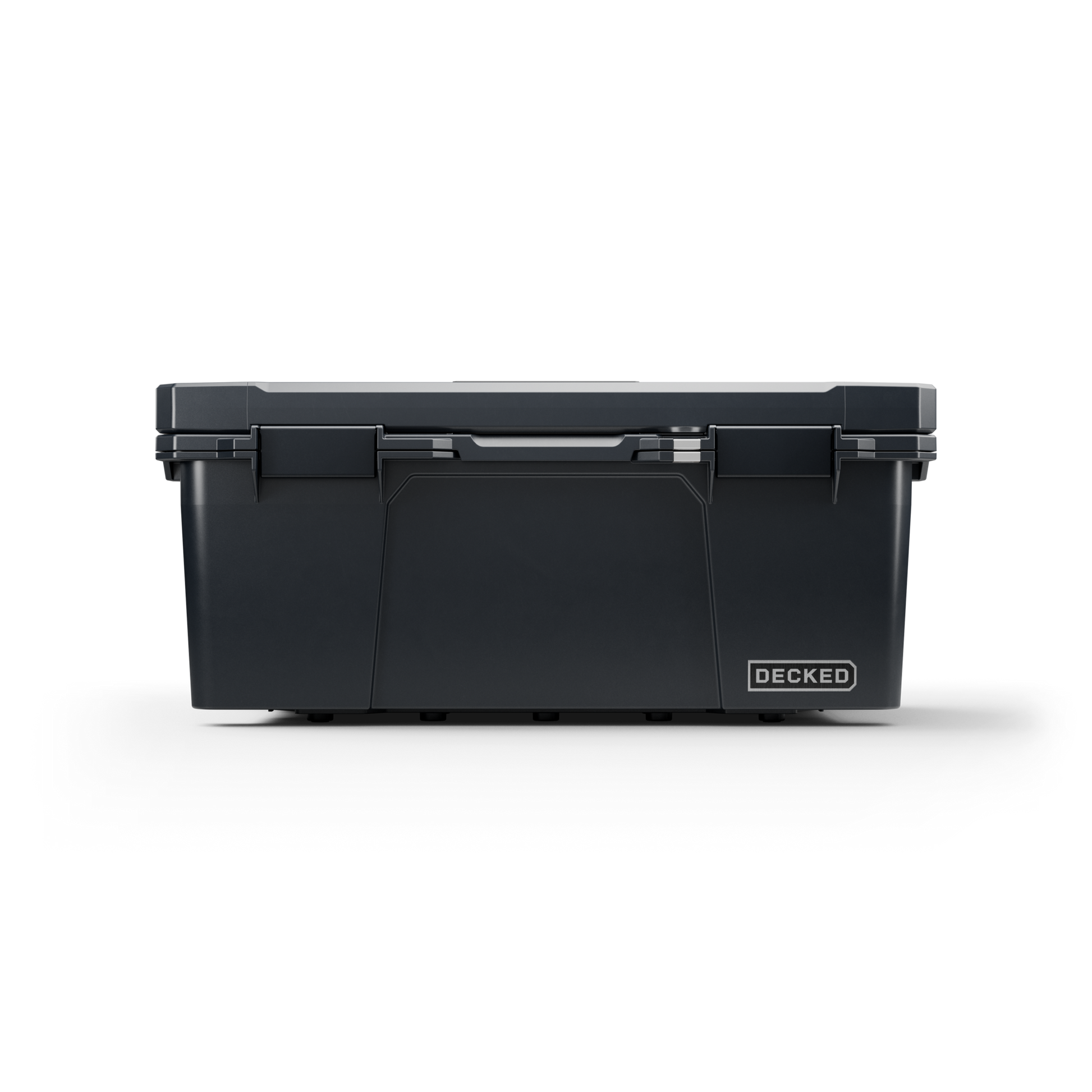 DECKED Sixer 16 Case - Includes one (1) weatherproof 16-liter latching case and one (1) Cargo Tray - In Black with black latches by DECKED