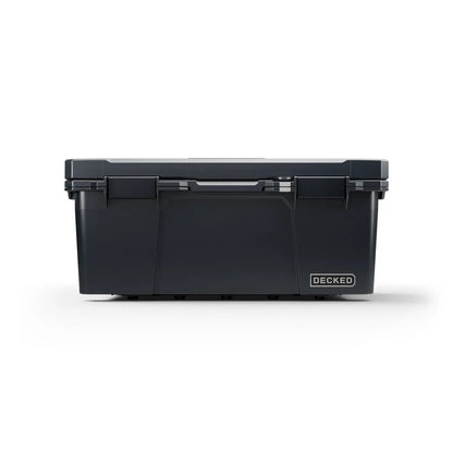 DECKED Sixer 16 Case - Includes one (1) weatherproof 16-liter latching case and one (1) Cargo Tray - In Black with black latches by DECKED