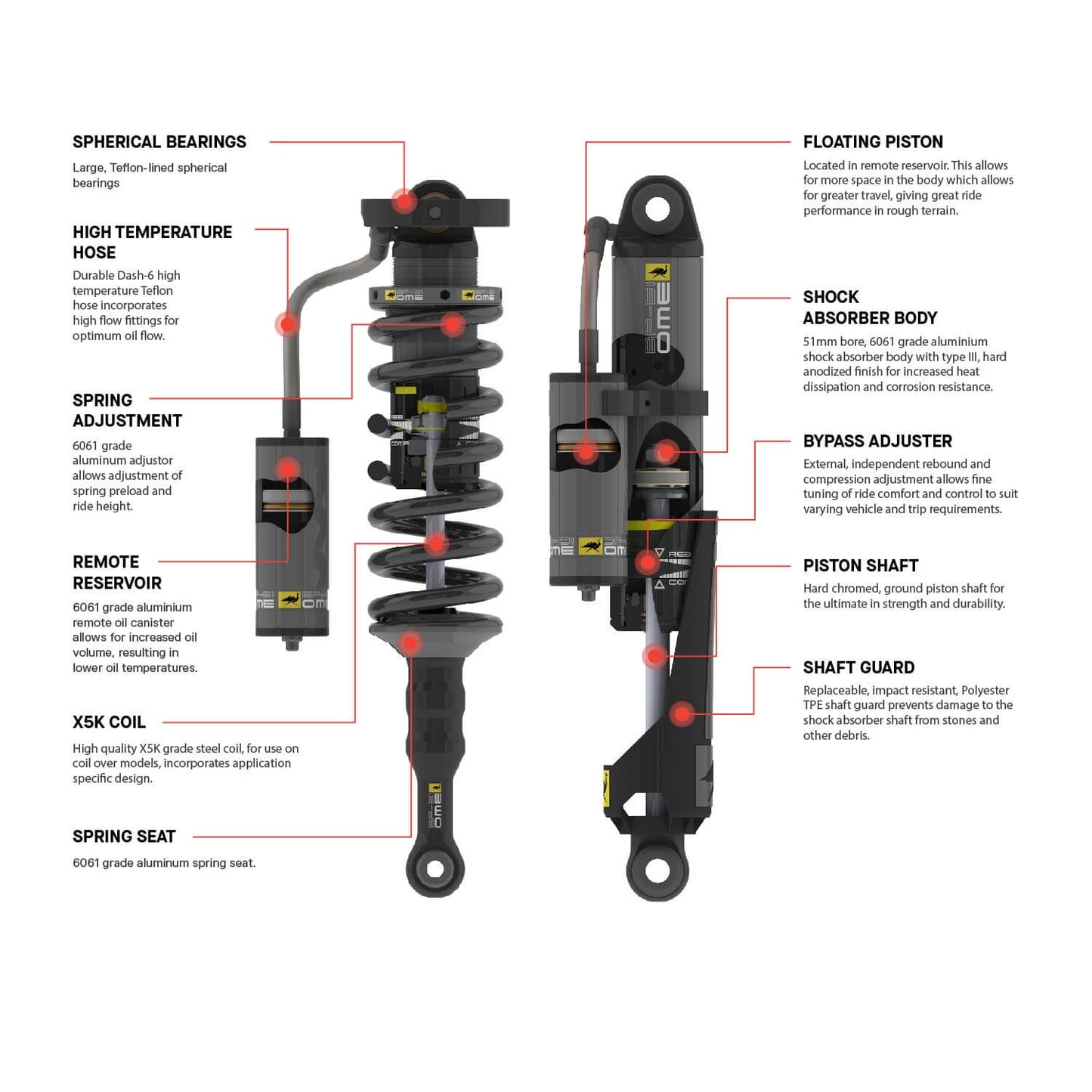 Old Man Emu BP51 Kit FR 2 in/0-330 lb, RR 0 in/0 lb