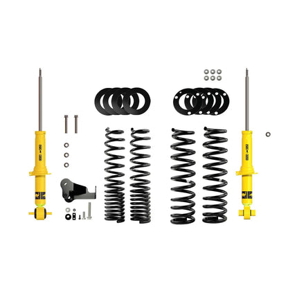 Old Man Emu Suspension Kit for LWB 4-Door Models with Medium Front/Light Rear Loads, a Front Bumper OR Winch, and No Added Constant Rear Weight