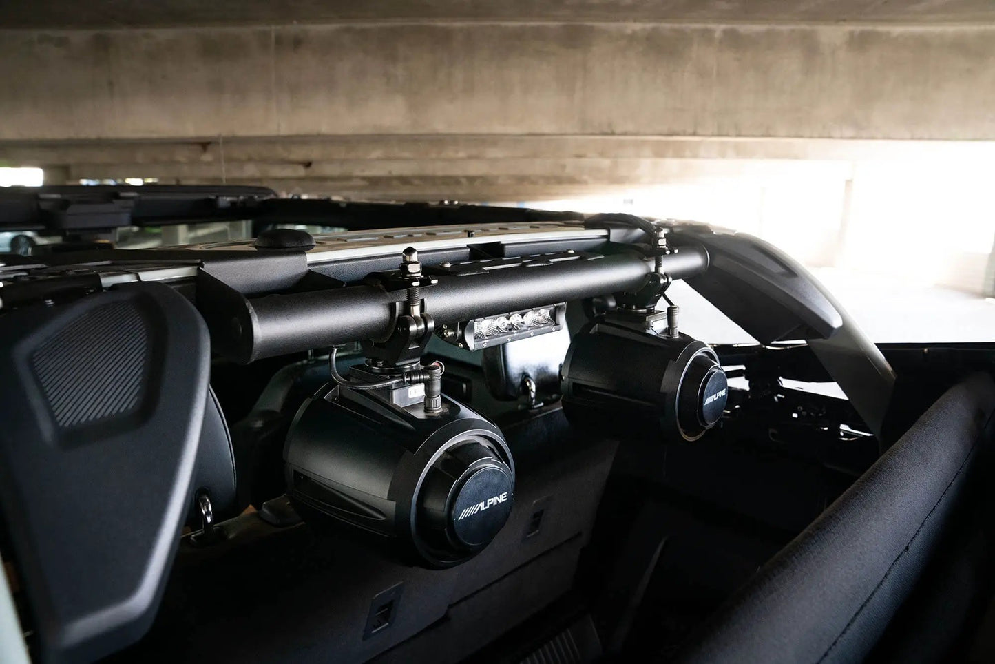 DV8 Offroad 2021-22 Ford Bronco Rear Speaker & Light Mount Bar ? by DV8 Offroad