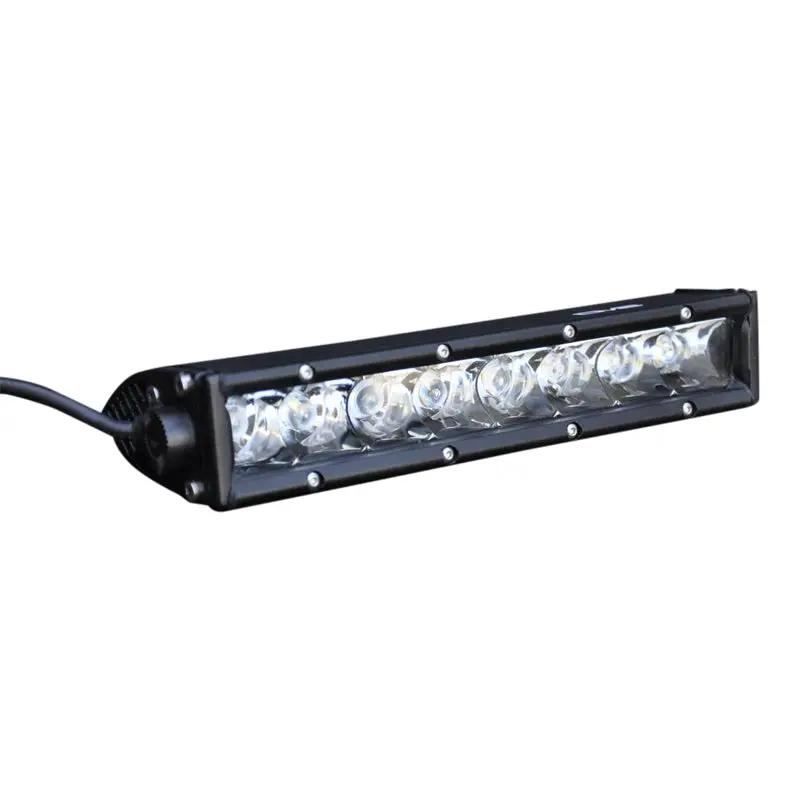 DV8 Offroad 10 in. Single Row LED Light Bar; Chrome Face by DV8 Offroad