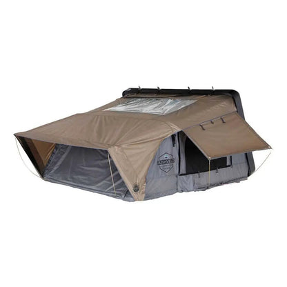 OVS HD Bushveld 2 - Cantilever Hard Shell Roof Top Tent, 2 Person, Grey Body & Green Rainfly by OVS
