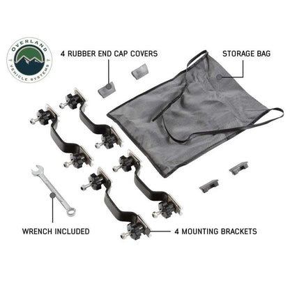 OVS HD Bushveld 2 - Cantilever Hard Shell Roof Top Tent, 2 Person, Grey Body & Green Rainfly by OVS