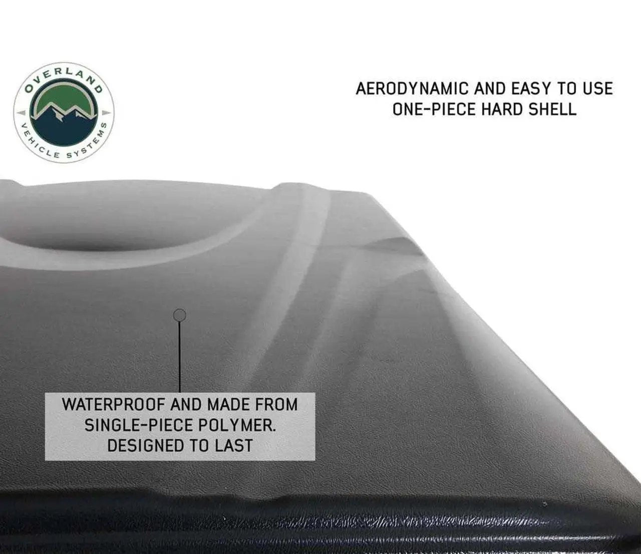 OVS HD Bushveld 2 - Cantilever Hard Shell Roof Top Tent, 2 Person, Grey Body & Green Rainfly by OVS