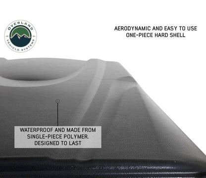 OVS HD Bushveld 2 - Cantilever Hard Shell Roof Top Tent, 2 Person, Grey Body & Green Rainfly by OVS