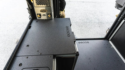 Alu-Cab Canopy Camper V2 - Ford Ranger 2019-2023 4th Gen. - Rear Double Drawer Module - 5' Bed by Goose Gear