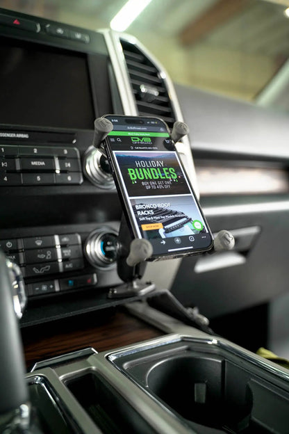 DV8 Offroad 2015-2020 Ford F-150 & 2017-2021 F-250/350 Center Console Molle Panels & Device Mount by DV8 Offroad