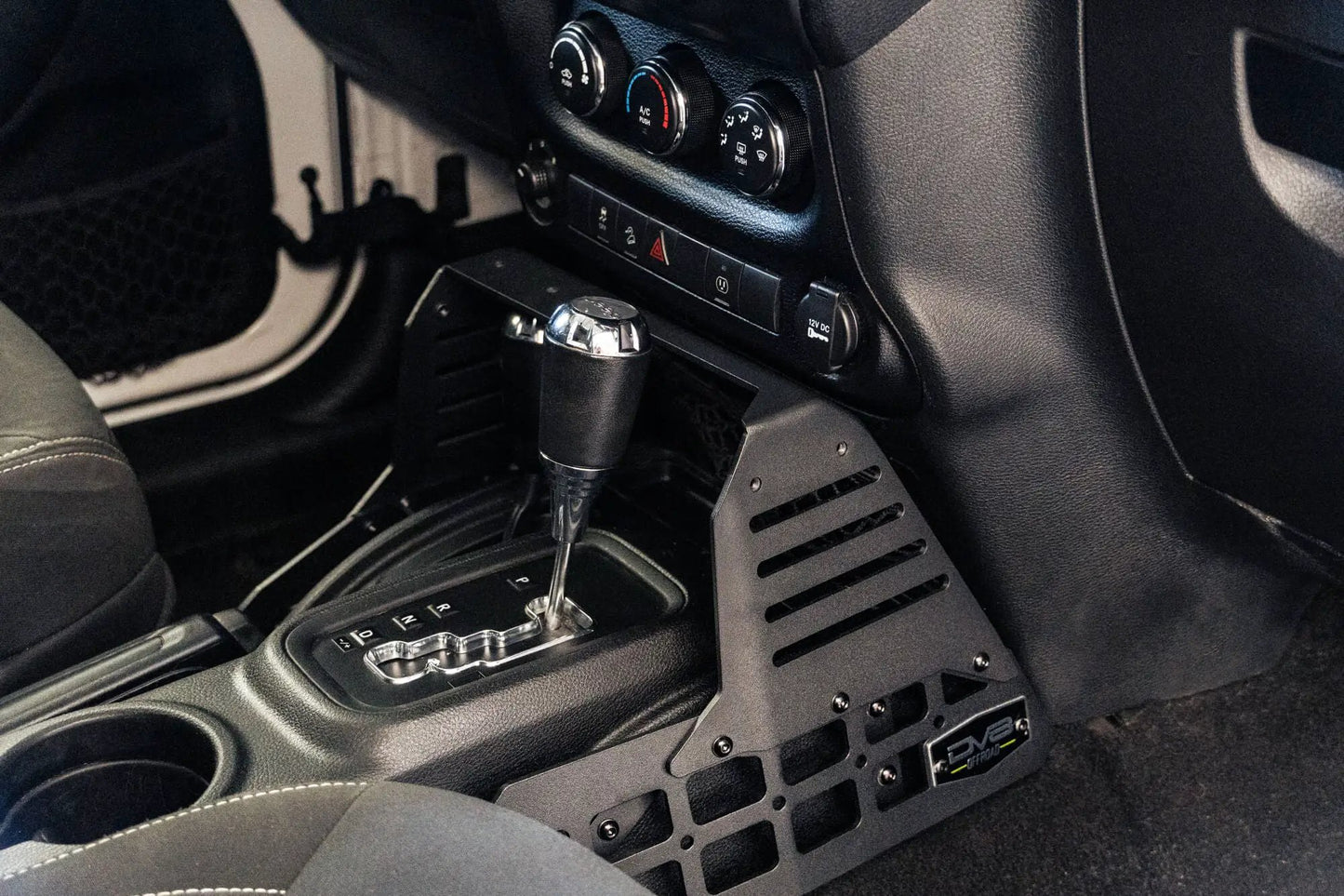 DV8 Offroad Jeep Wrangler JK Center Console Molle Panels & Device Bridge by DV8 Offroad