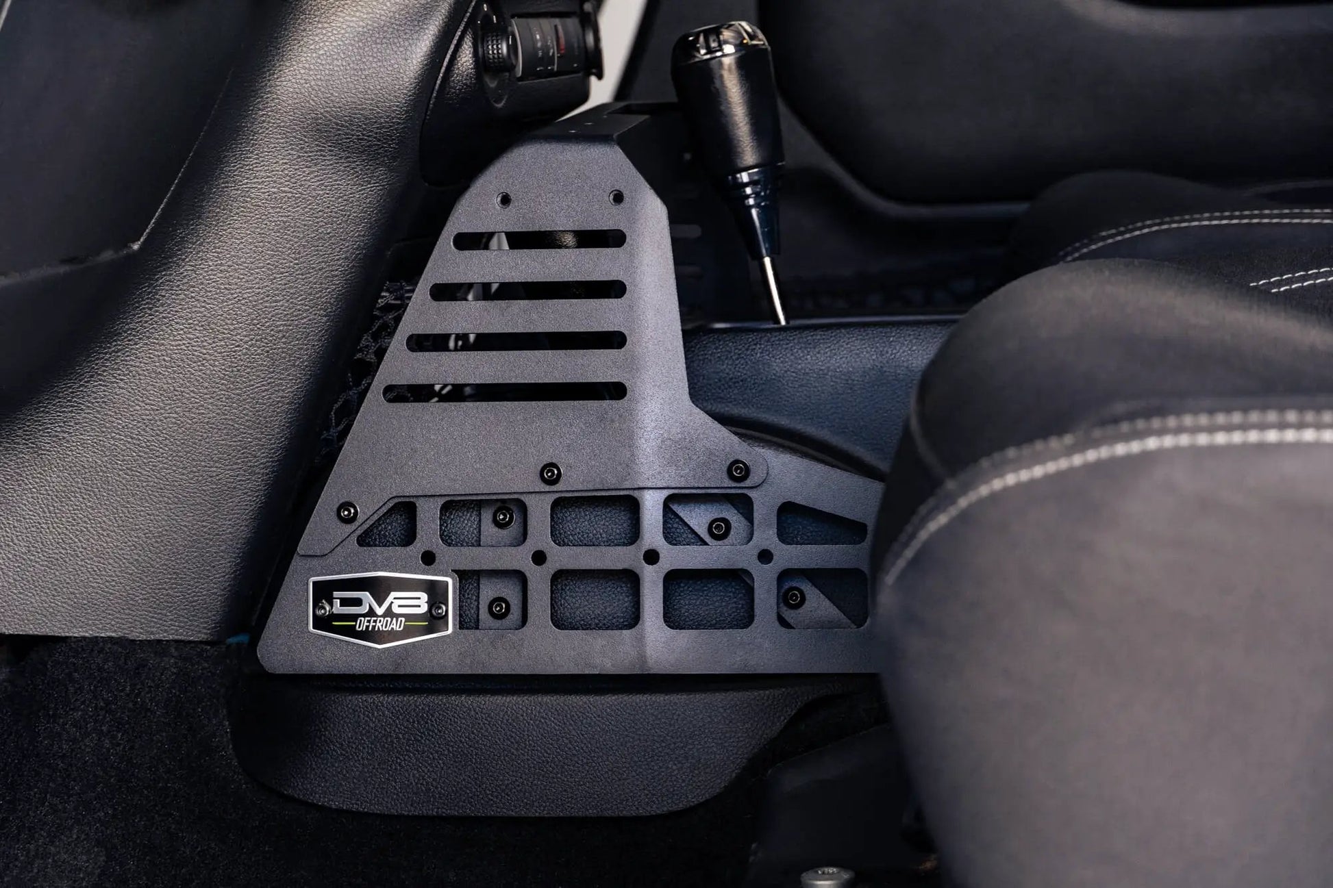DV8 Offroad Jeep Wrangler JK Center Console Molle Panels & Device Bridge by DV8 Offroad