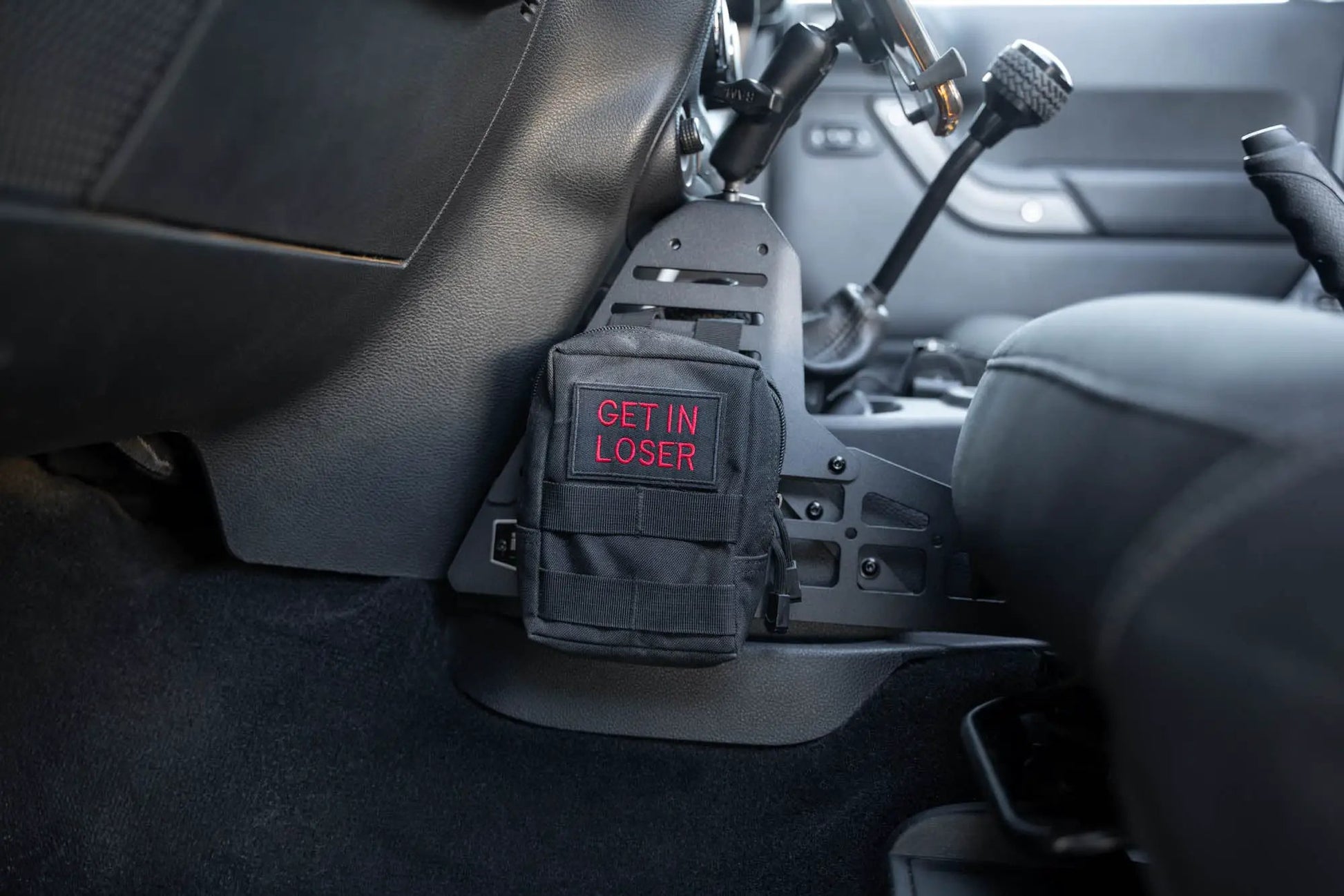DV8 Offroad Jeep Wrangler JK Center Console Molle Panels & Device Bridge by DV8 Offroad