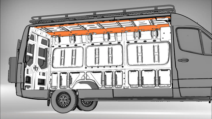 Flatline Van Co. Sprinter 170 Ceiling Structure Kit by Flatline Van Co.