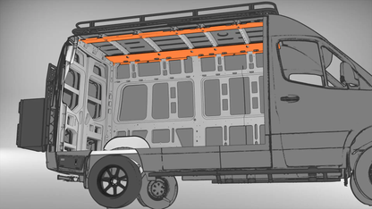 Flatline Van Co. Sprinter 144 Ceiling Structure Kit by Flatline Van Co.