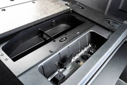 DV8 Offroad Hides the compressor in a convenient spot utilizing the factory mounting location. by DV8 Offroad