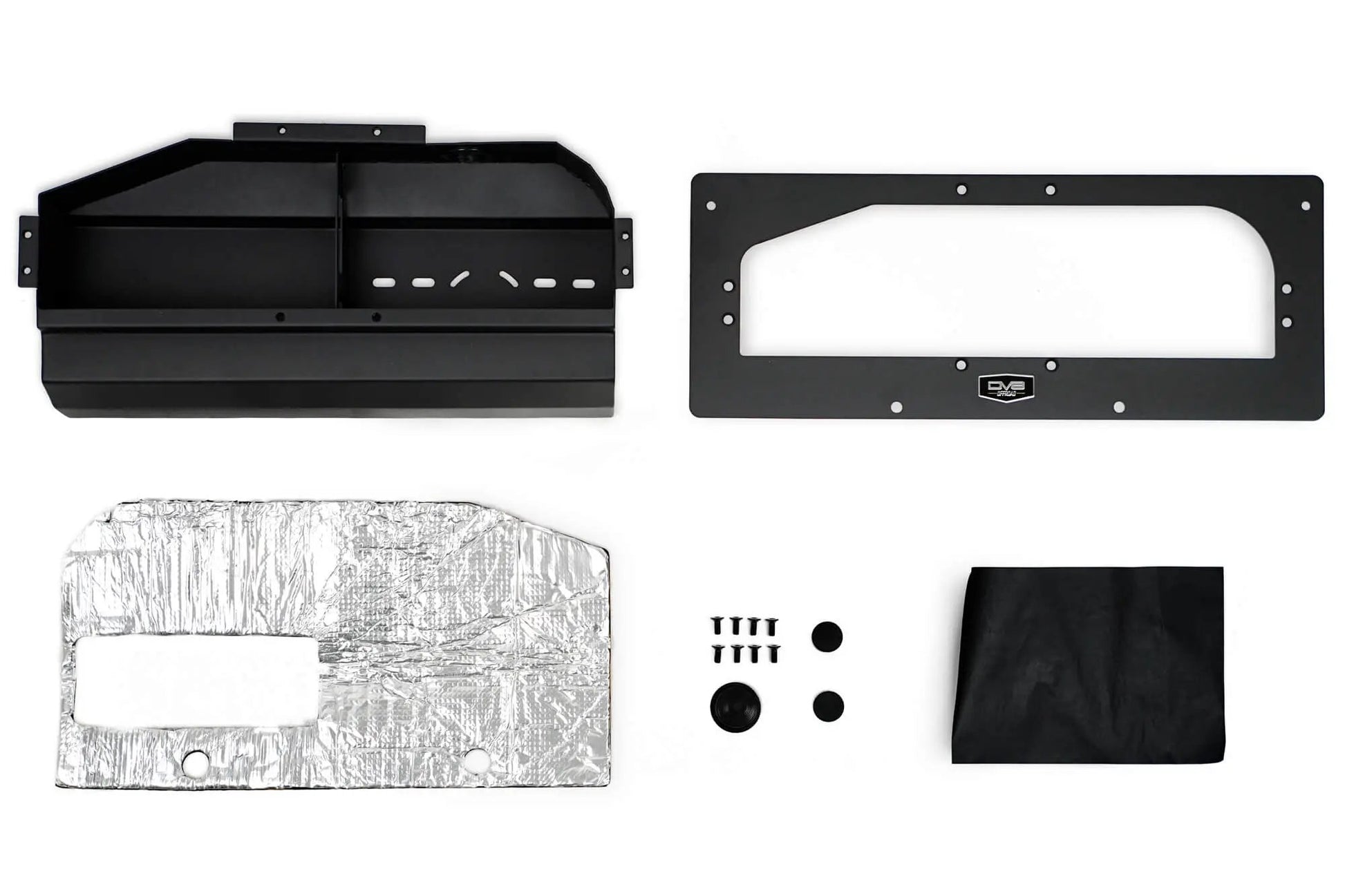 DV8 Offroad Hides the compressor in a convenient spot utilizing the factory mounting location. by DV8 Offroad