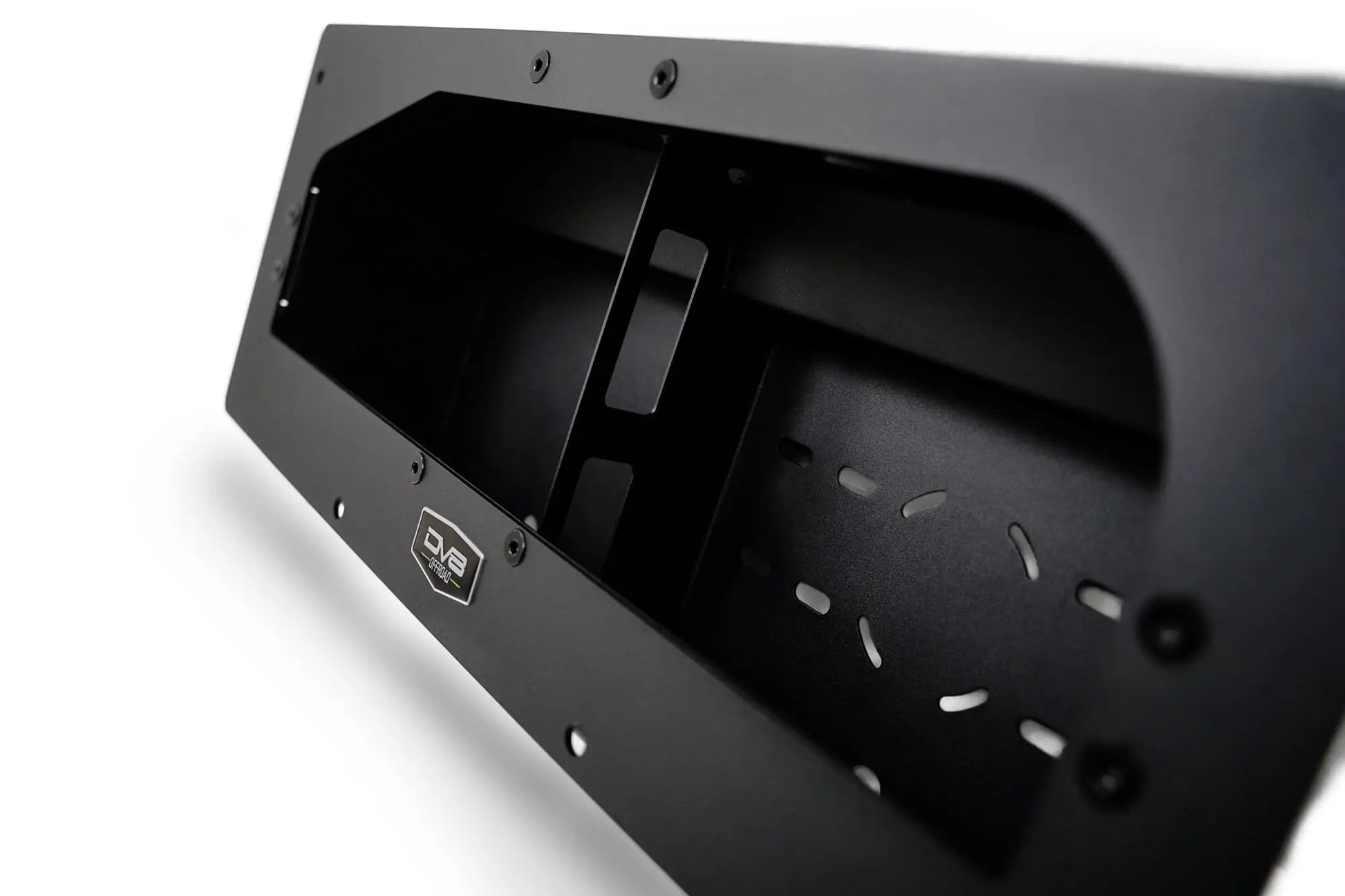 DV8 Offroad Hides the compressor in a convenient spot utilizing the factory mounting location. by DV8 Offroad