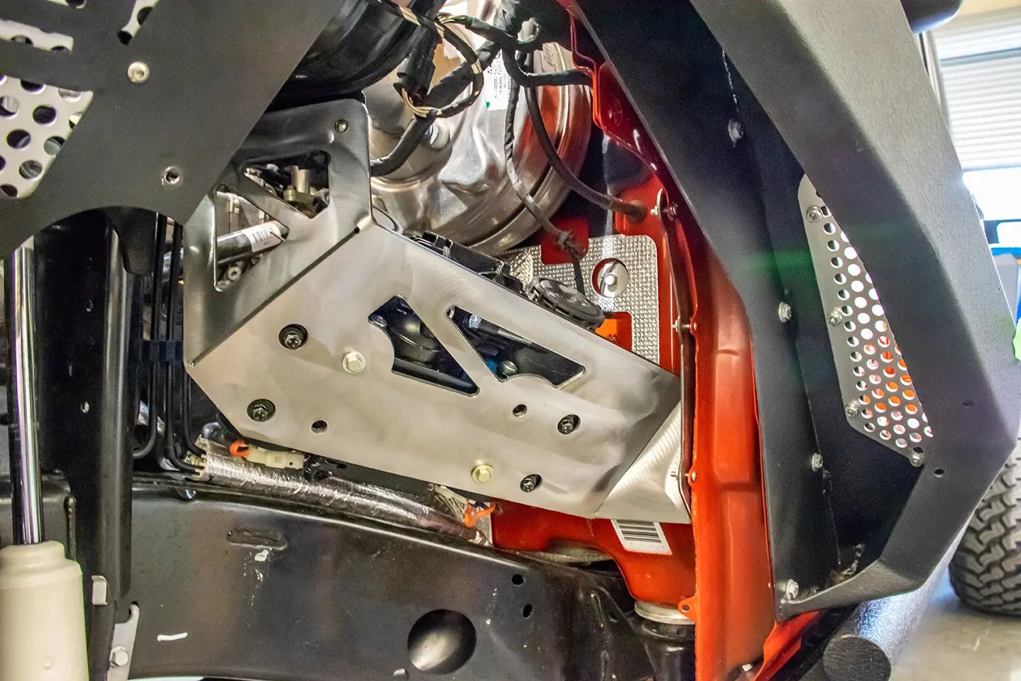 DV8 Offroad Jeep JL/Gladiator Engine Bay Compressor Mount by DV8 Offroad