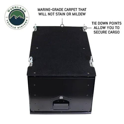 OVS Cargo Box With Slide Out Drawer - Black Powder Coat by OVS