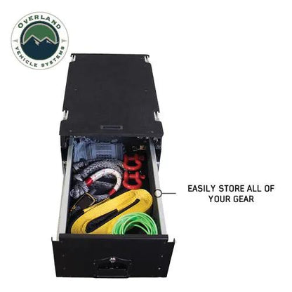 OVS Cargo Box With Slide Out Drawer - Black Powder Coat by OVS