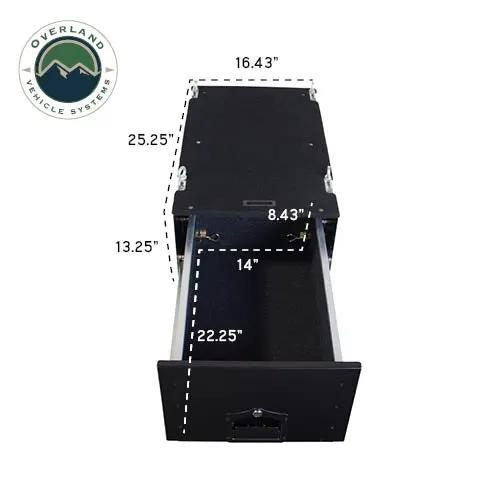 OVS Cargo Box With Slide Out Drawer - Black Powder Coat by OVS