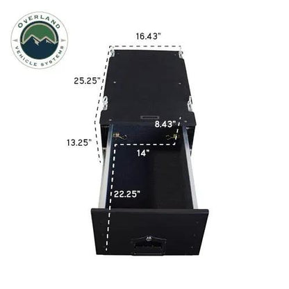 OVS Cargo Box With Slide Out Drawer - Black Powder Coat by OVS