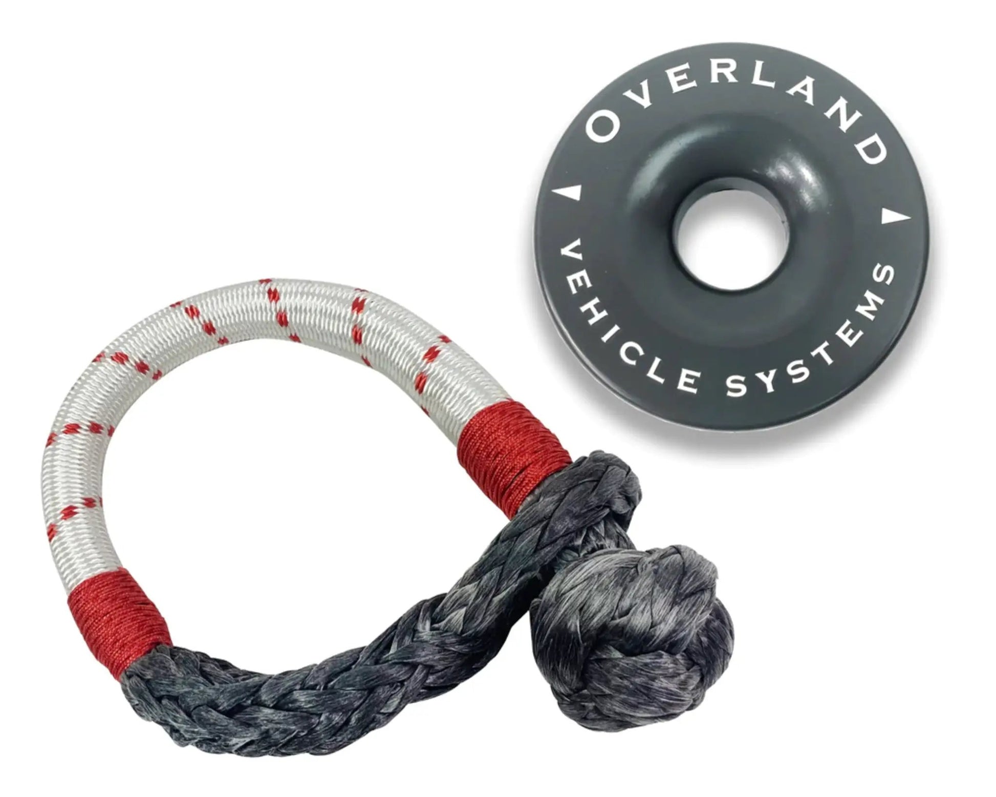OVS Combo Pack Soft Shackle 7/16" 41,000 lb. and Recovery Ring 4.0" 41,000 lb. Gray by OVS