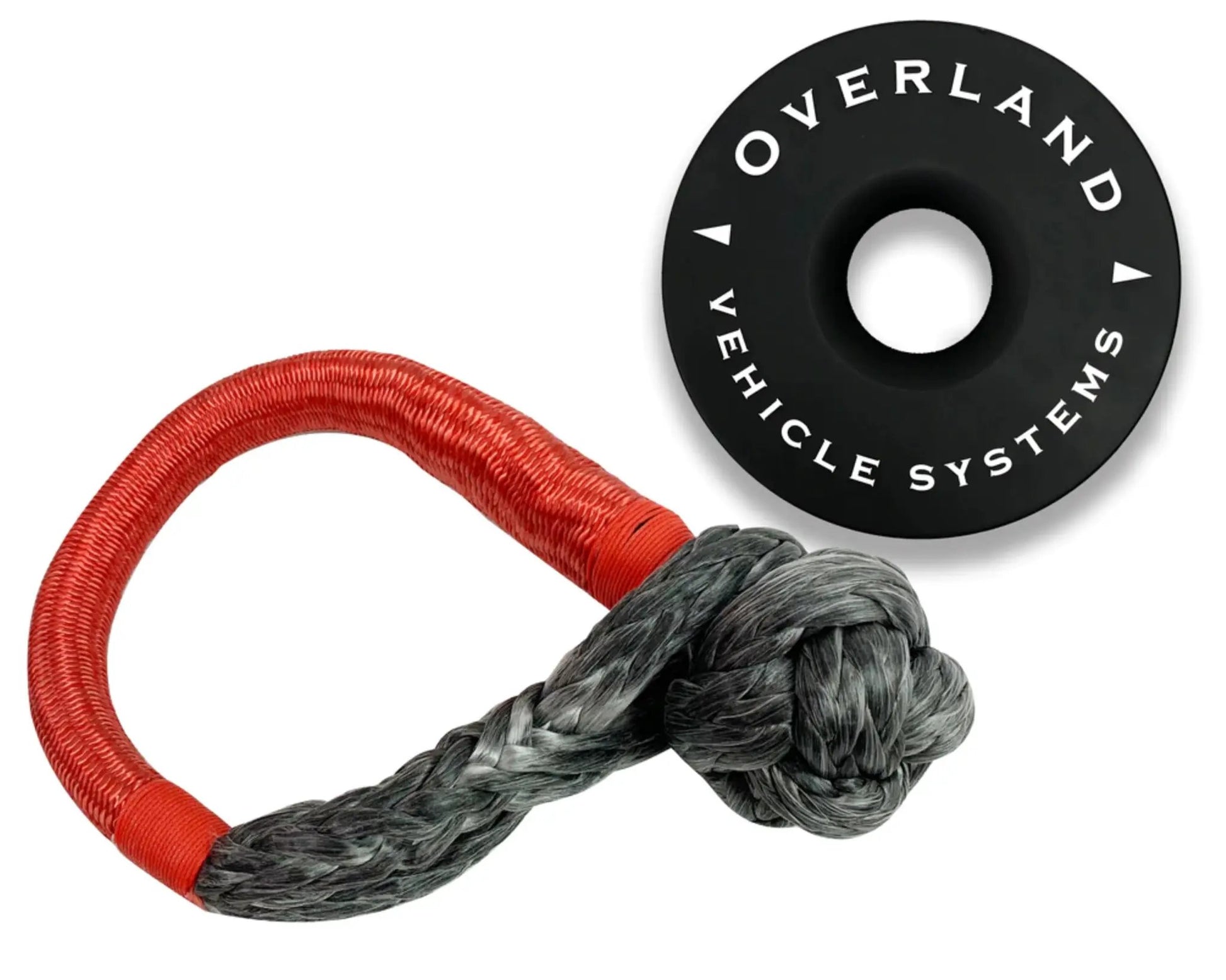 OVS Combo Pack Soft Shackle 5/8" 44,500 lb. and Recovery Ring 6.25" 45,000 lb. Black by OVS