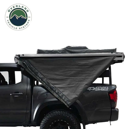 OVS XD Nomadic 180 - Awning, Black Body, Black Trim & Black Travel Cover - No Brackets, No Hardware, No Accessories by OVS