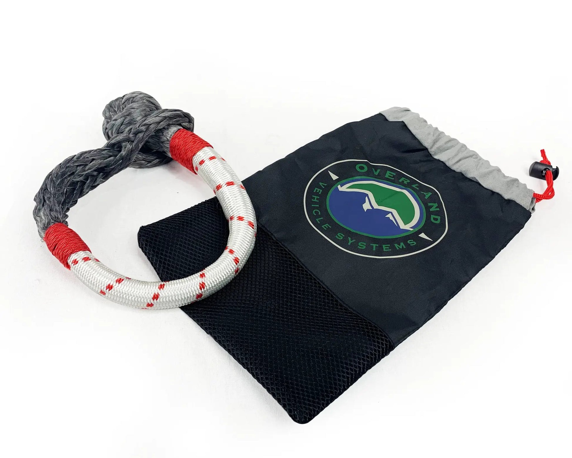 OVS Combo Pack Soft Shackle 7/16" 41,000 lb. and Recovery Ring 4.0" 41,000 lb. Gray by OVS