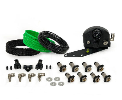 UDA 4 Tire Inflation System - Ford Engine Mount With Box, Fittings, Hoses & Storage Bag - Black by UDA