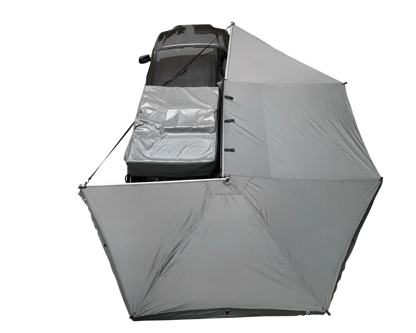 OVS HD Nomadic 270 - Awning, Driver Side, Grey Body, Green Trim & Black Travel Cover - No Brackets, No Hardware, No Accessories by OVS