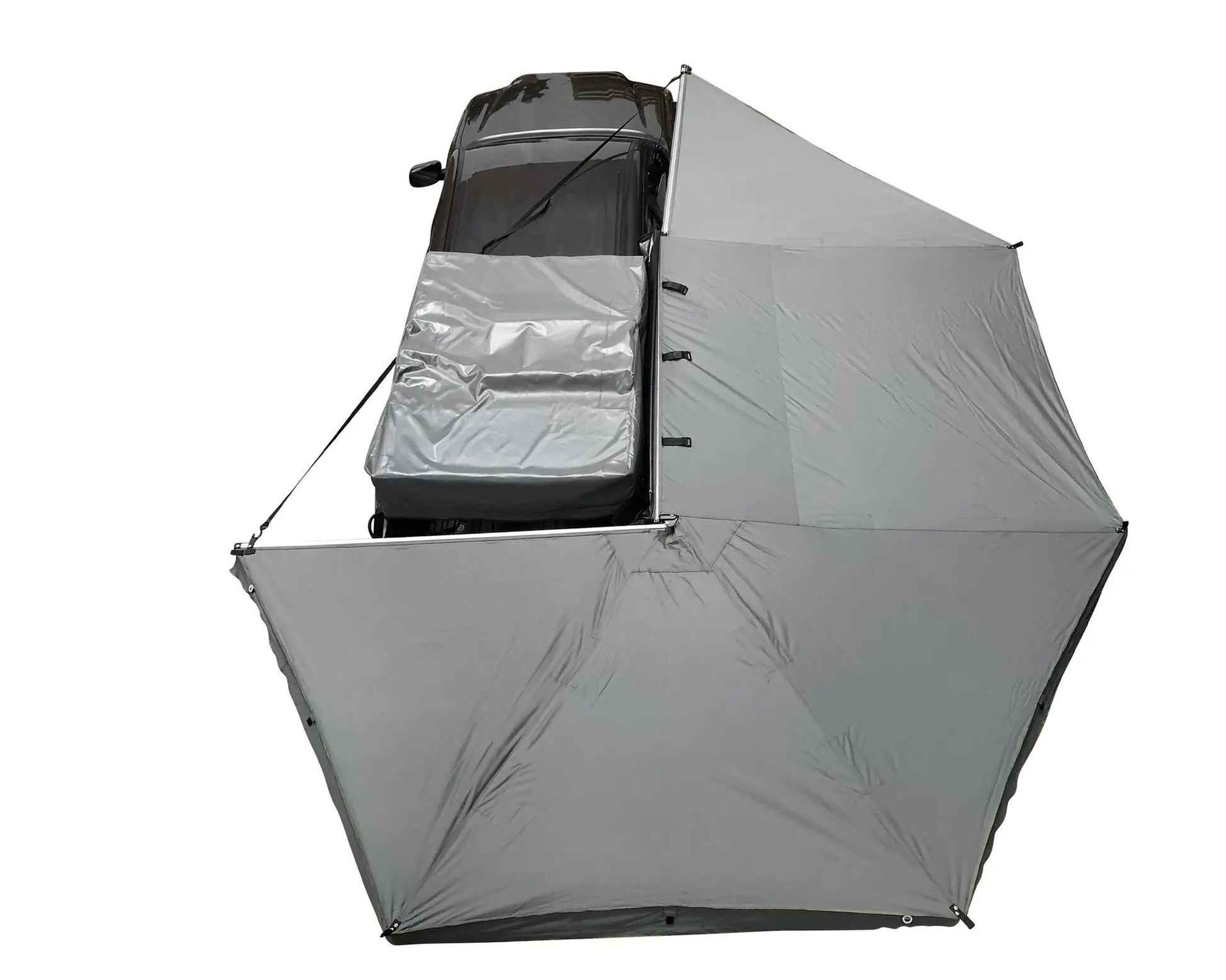 OVS HD Nomadic 270 - Awning, Driver Side, Grey Body, Green Trim & Black Travel Cover - No Brackets, No Hardware, No Accessories by OVS