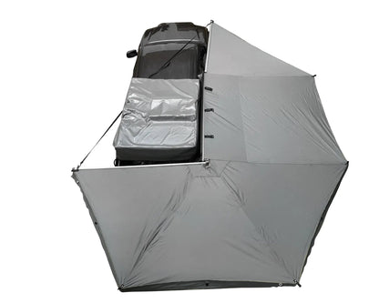 OVS HD Nomadic 270 - Awning, Driver Side, Grey Body, Green Trim & Black Travel Cover - No Brackets, No Hardware, No Accessories by OVS