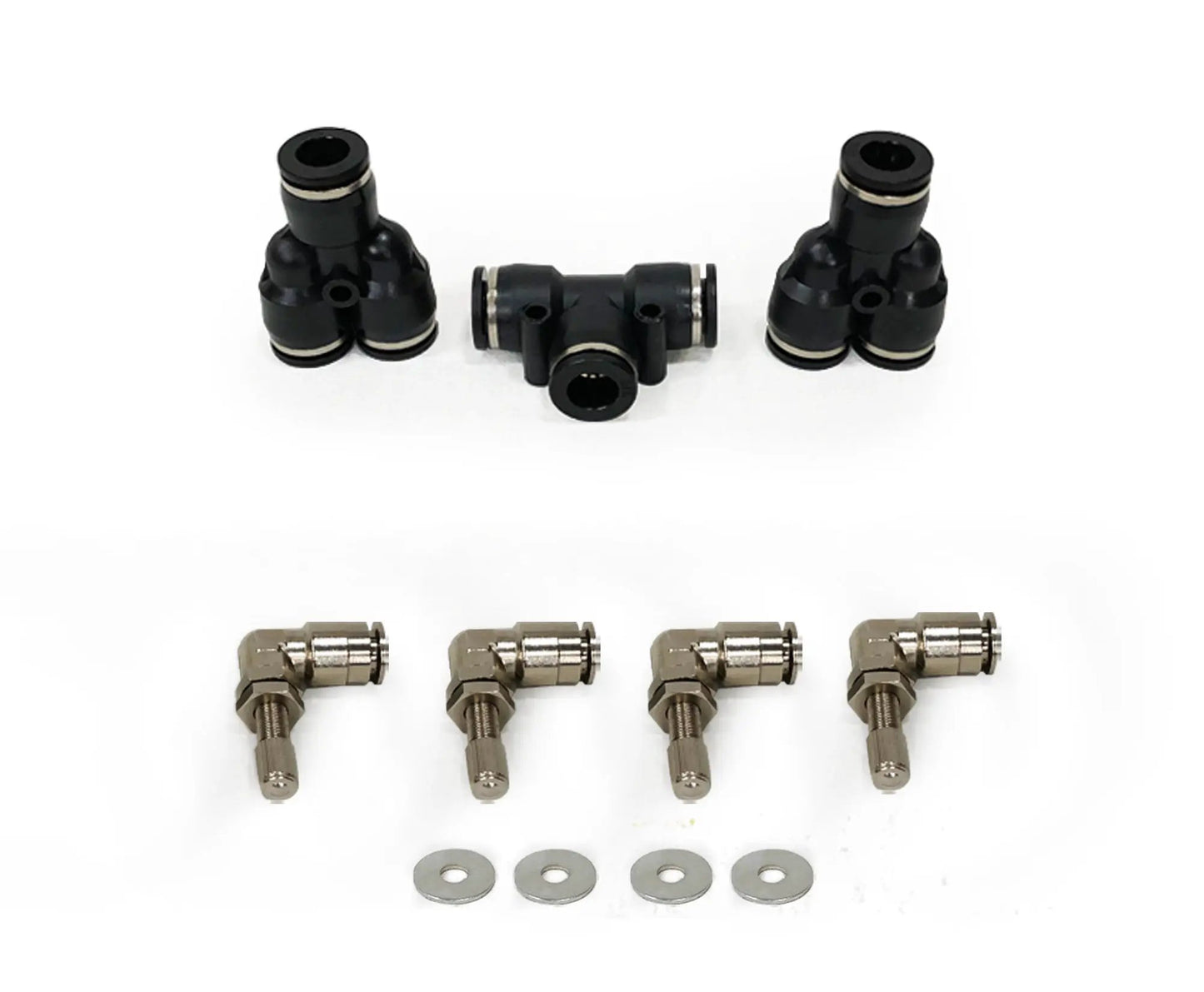 UDA 4 Tire Inflation System - Tacoma Engine Bay Mount With Box, Fittings, Hoses & Storage Bag - Black by UDA