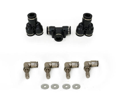 UDA 4 Tire Inflation System - Tacoma Engine Bay Mount With Box, Fittings, Hoses & Storage Bag - Black by UDA