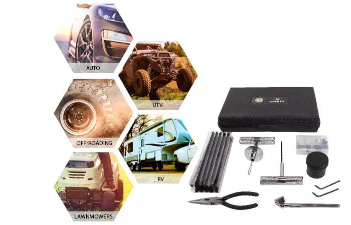 UDA Tire Repair Kit - 53 Piece Kit With Black Storage Box by UDA