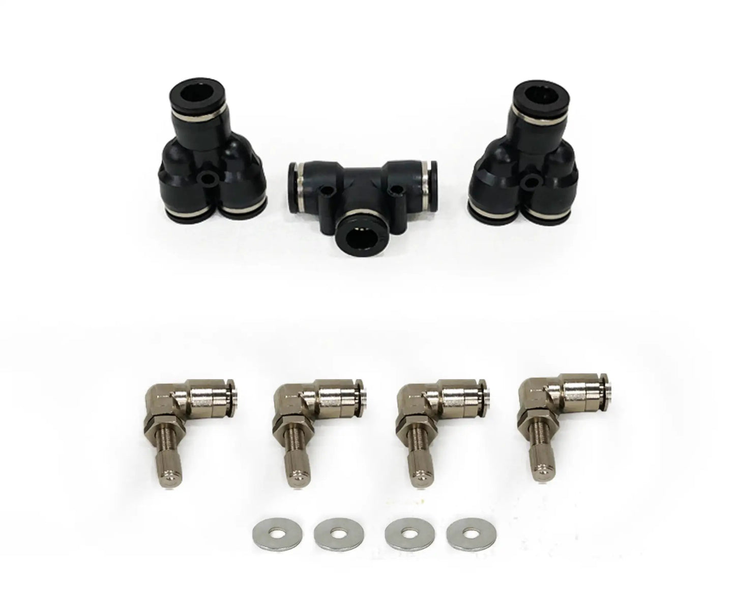 UDA 4 Tire Inflation System - Engine Mount With Box, Fittings, Hoses & Storage Bag - Black by UDA