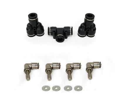 UDA 4 Tire Inflation System - Engine Mount With Box, Fittings, Hoses & Storage Bag - Black by UDA