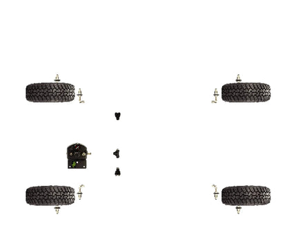 UDA 4 Tire Inflation System Universal With Box, Fittings, Hoses & Storage Bag - Black by UDA