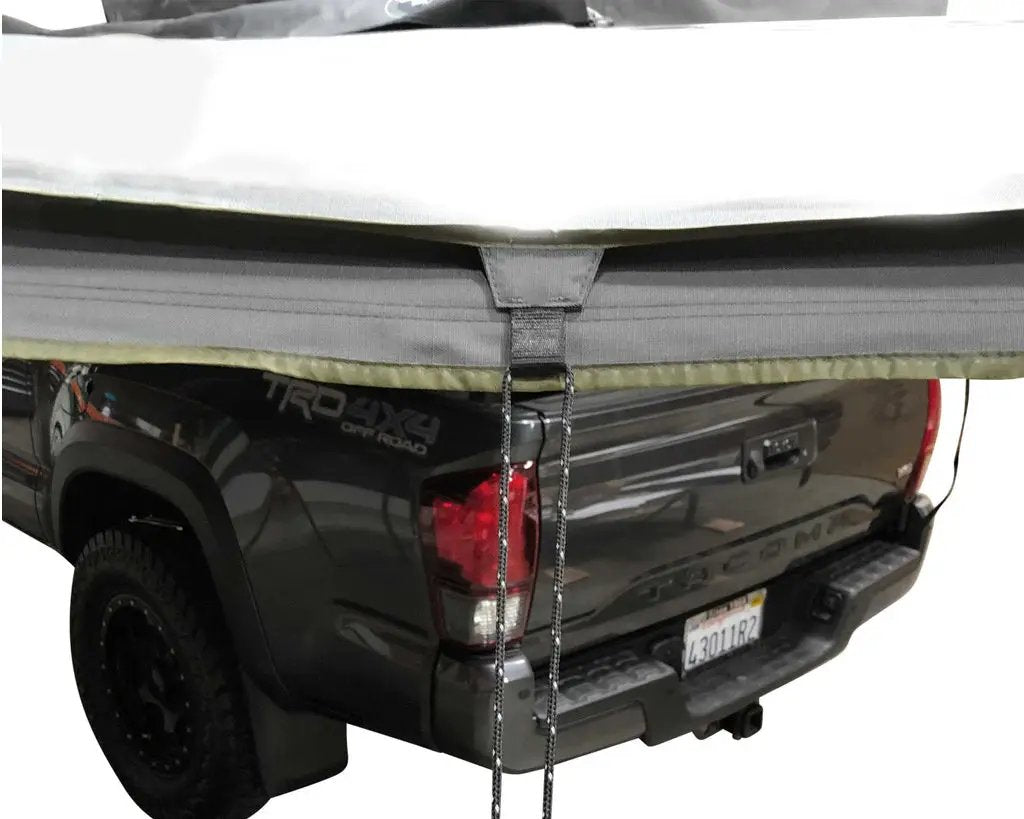 OVS HD Nomadic 270 - Awning, Passenger Side, Grey Body, Green Trim & Black Travel Cover by OVS