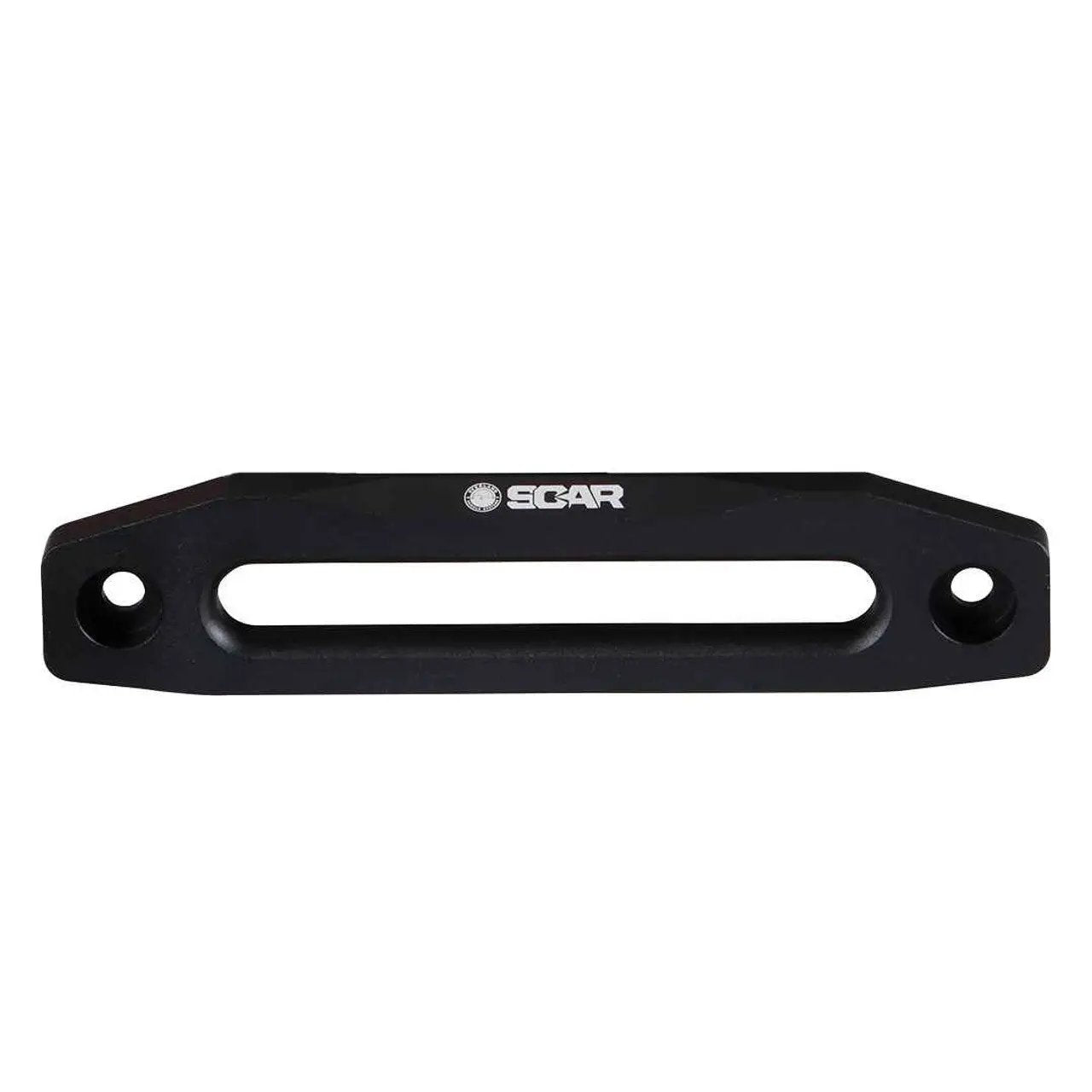 OVS Recovery Winch Aluminum Fairlead w/ SCAR Logo Black Powder Coat w/ Clear Finish by OVS
