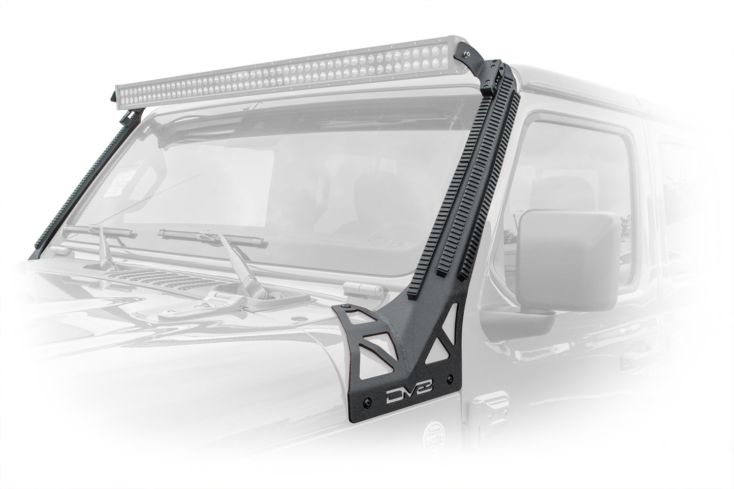 DV8 Offroad Jeep JL/Gladiator A-Pillar Mounted Rail System by DV8 Offroad