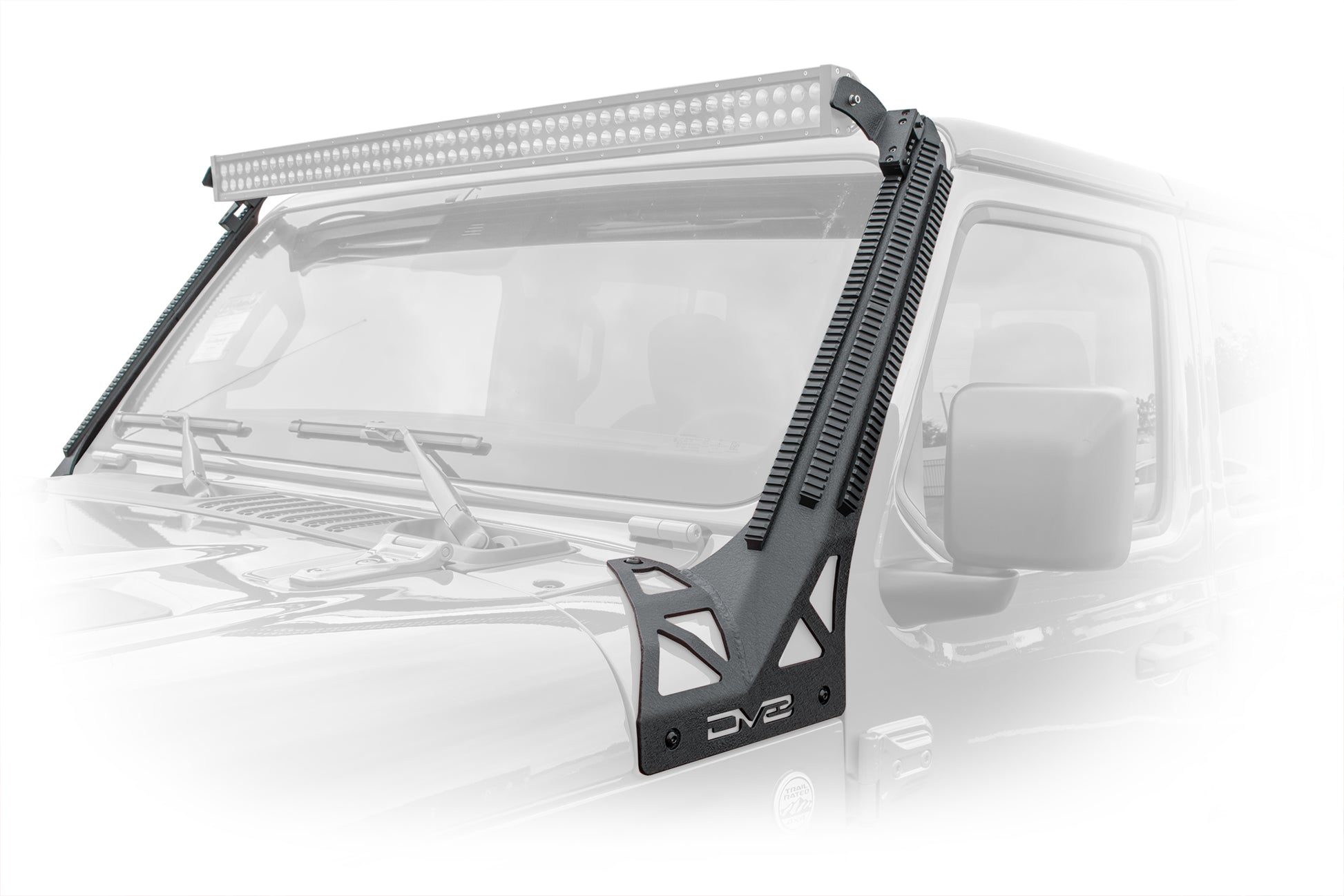 DV8 Offroad Jeep JL/Gladiator A-Pillar Mounted Rail System by DV8 Offroad