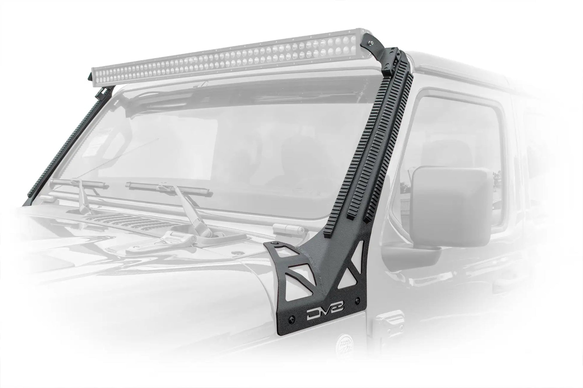 DV8 Offroad Jeep JL/Gladiator A-Pillar Mounted Rail System by DV8 Offroad