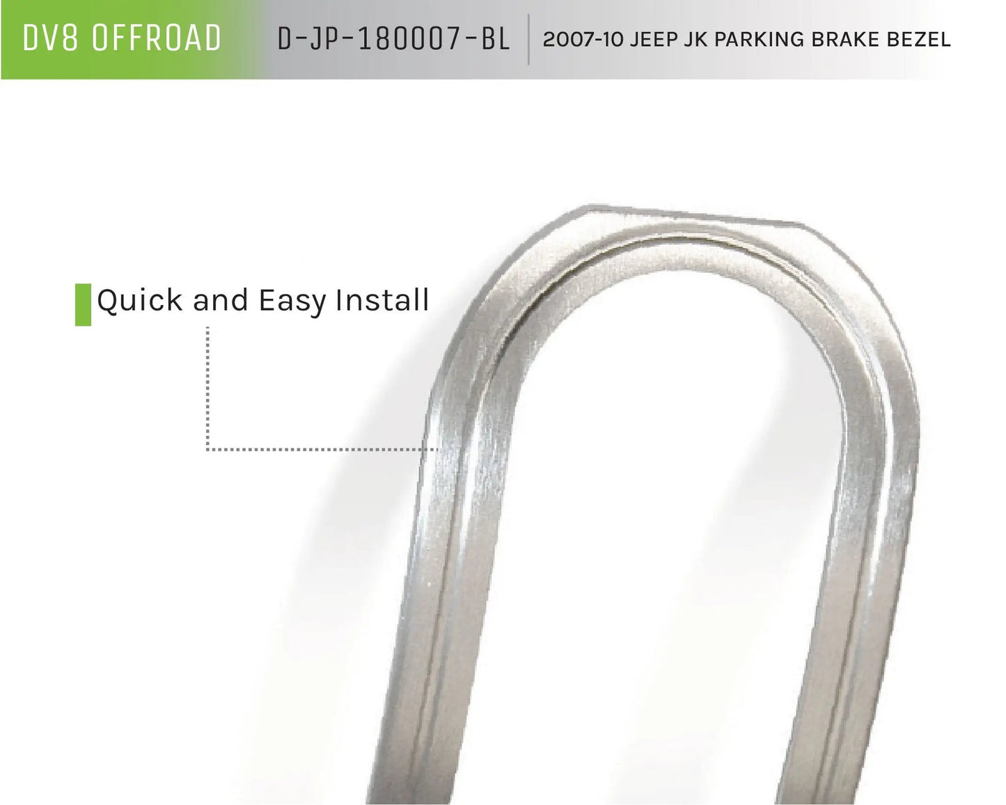 DV8 Offroad Jeep JK Parking Brake Bezel by DV8 Offroad