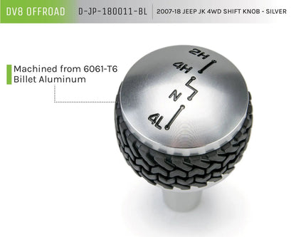 DV8 Offroad Jeep JK 4WD Shift Knob Black by DV8 Offroad