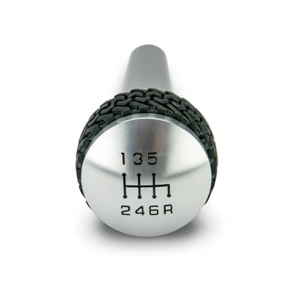 DV8 Offroad 05-06 Jeep TJ/07-10 Jeep JK 6-Speed Shift Knob; Silver by DV8 Offroad