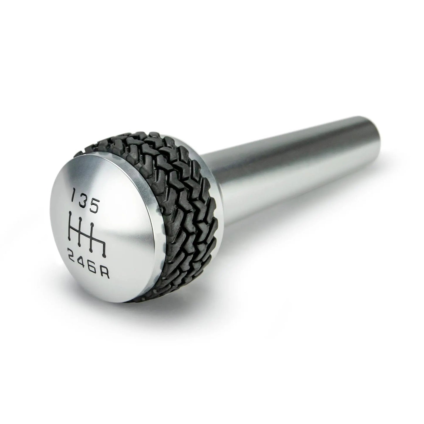 DV8 Offroad 05-06 Jeep TJ/07-10 Jeep JK 6-Speed Shift Knob; Silver by DV8 Offroad
